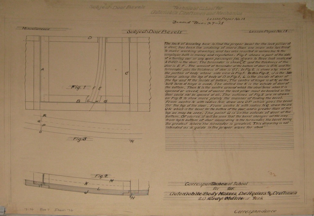 miscellaneous lesson paper 18 door bevels